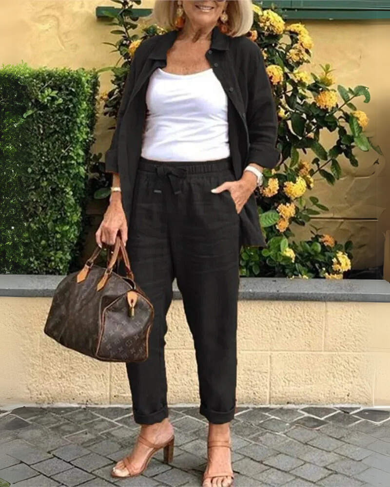 AIRENA - Ensemble Chemise et Pantalon