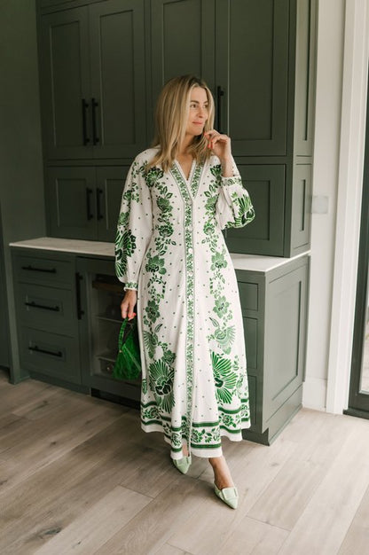 Veliores™ Robe Longue Élégance Botanique
