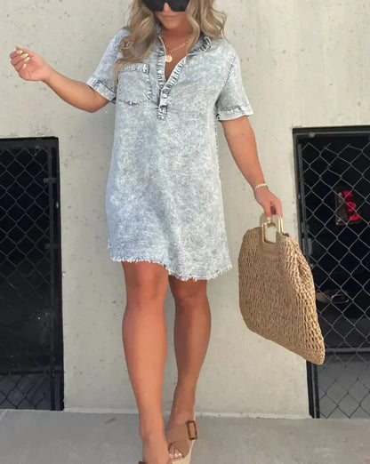 Vera - Robe Chemise en Jean